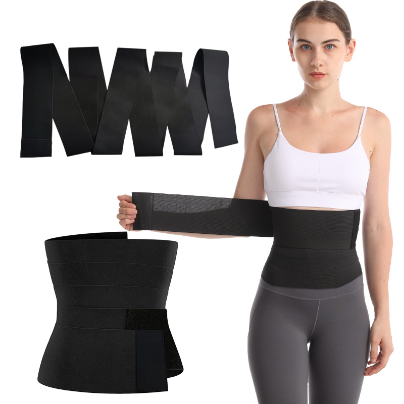 Cross-border New Direct Supply Waist Trainer Sports Binding Belt Women's Belt Elastic Abdominal Adjustable Elastic