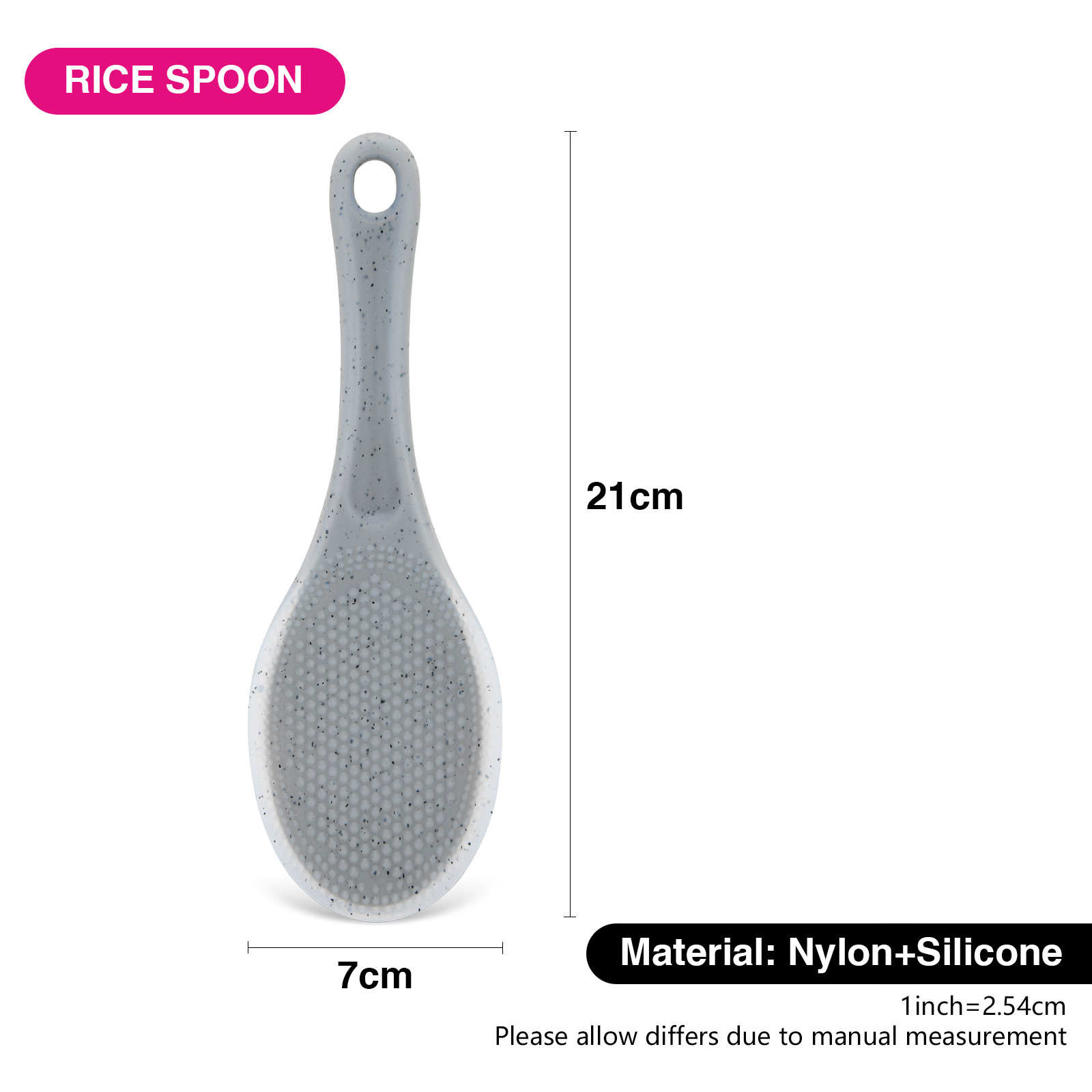 Fissman 11426 Kitchen Gadget Chef's Tool Silicone Rice Spoon