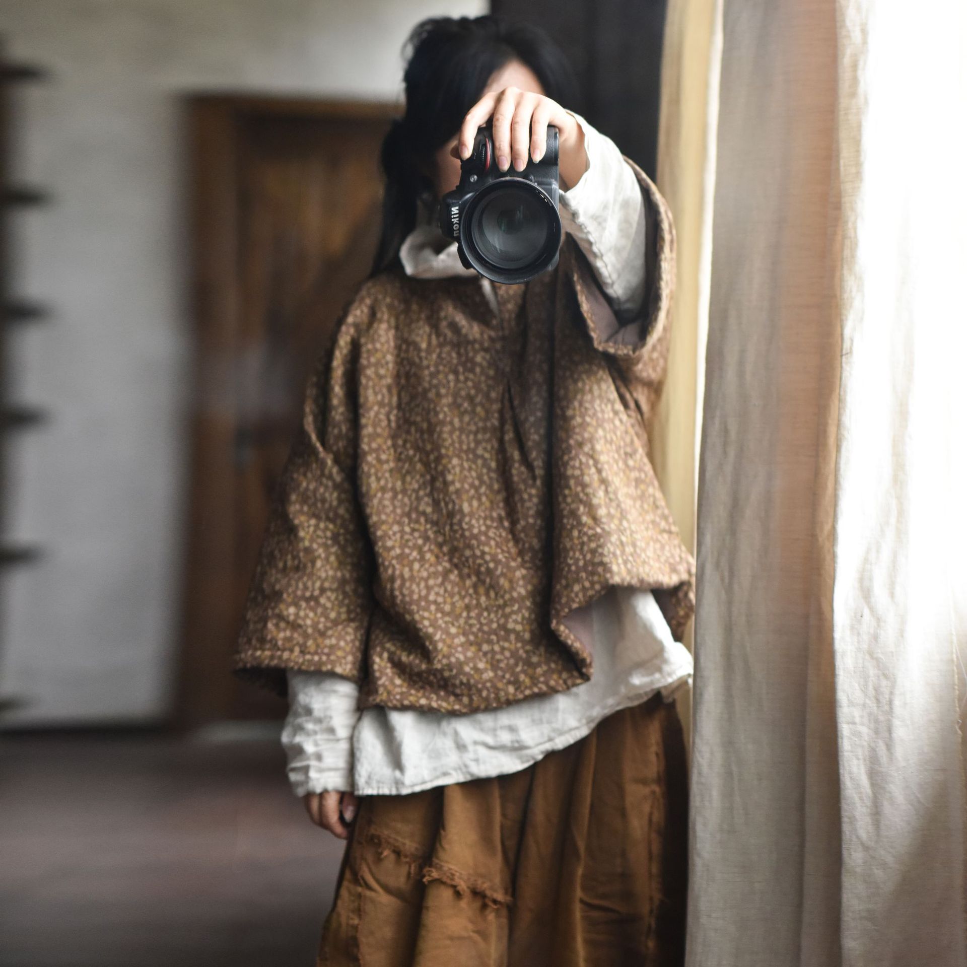 4104 новая осень и зима, свободная стеганая куртка, пасторальный стиль, с цветочным принтом