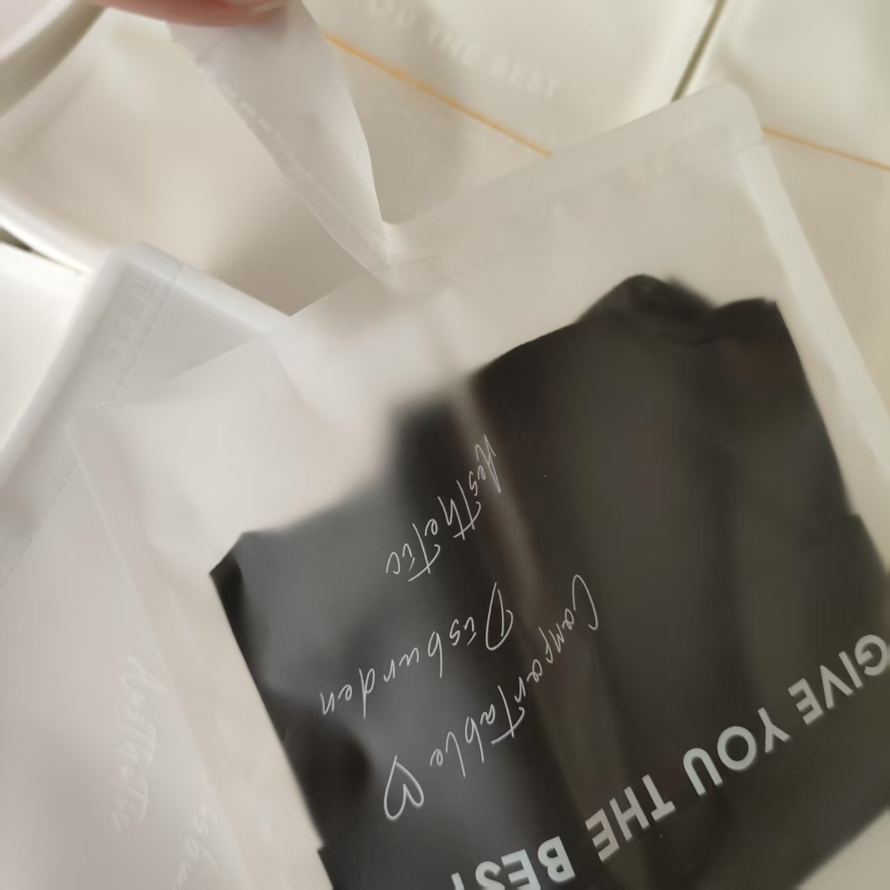 Spot Wholesale Men's and Women's Underwear Packaging Bags White Disposable Kraft Paper Bags Underwear Universal Bags Independent Packaging Bags