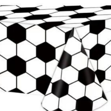 Manufacturer Supplies Disposable Pe Plastic Tablecloths Waterproof and Oil-Proof Football Theme Party Supplies Tablecloths