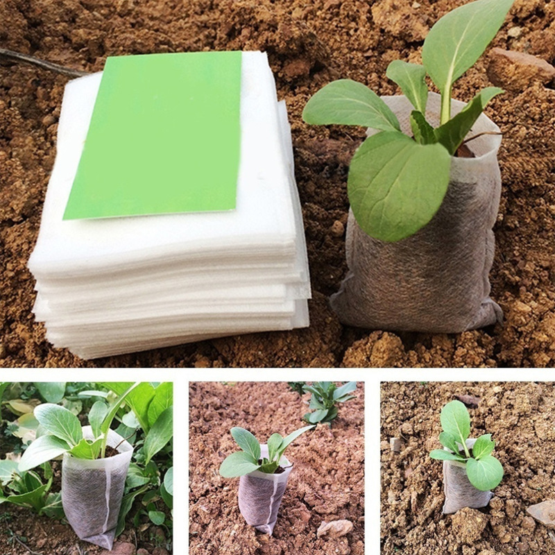 Non-woven Seedling Bag Degradable Tree Seedling Planting Bag Flower Planting Bag Garden Seedling Bag