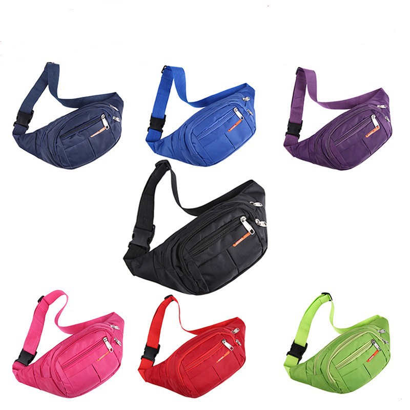 Men's Waist Bag Canvas Large Capacity Multi-Layer Business Chest Bag Sports Mobile Phone Bag Construction Site Work Casual Bag Stall Bag