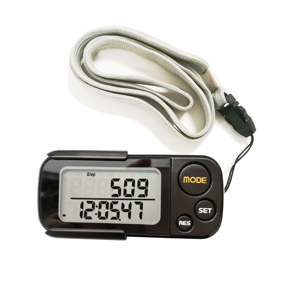 Большой экран 3D цифровой секундомер, педометр, счетчик калорий, 30-дневная память, миллионный счетчик для бега, дропшиппинг