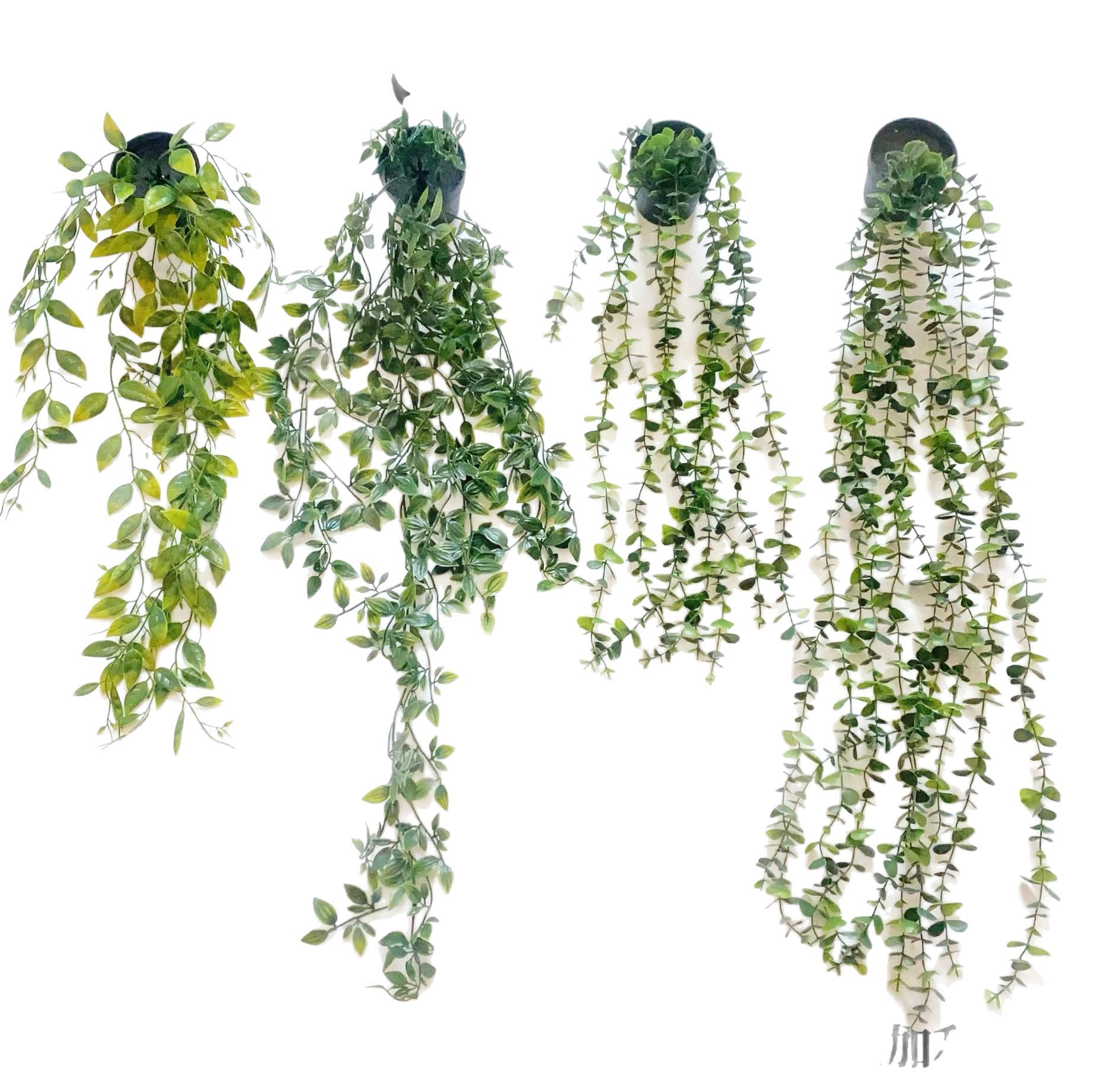 Amazon hanging potted plant combination simulation potted plant hanging strip bonsai interior decoration home wall hanging decorative plants