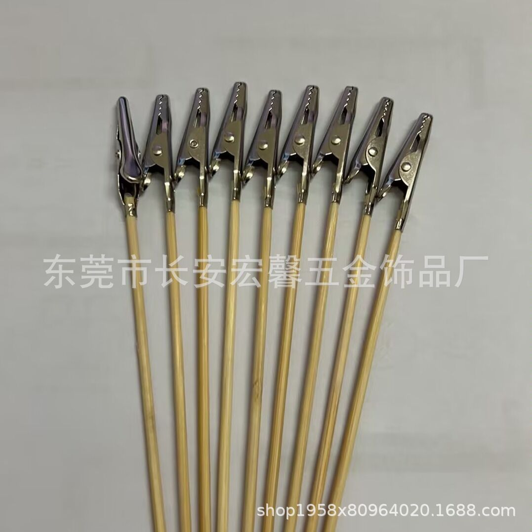 Model Spray Painting Coloring Crocodile Clip Bamboo Stick Clip Bamboo Stick Wooden Stick Crocodile Clip Wooden Stick Clip Model Painting Stand