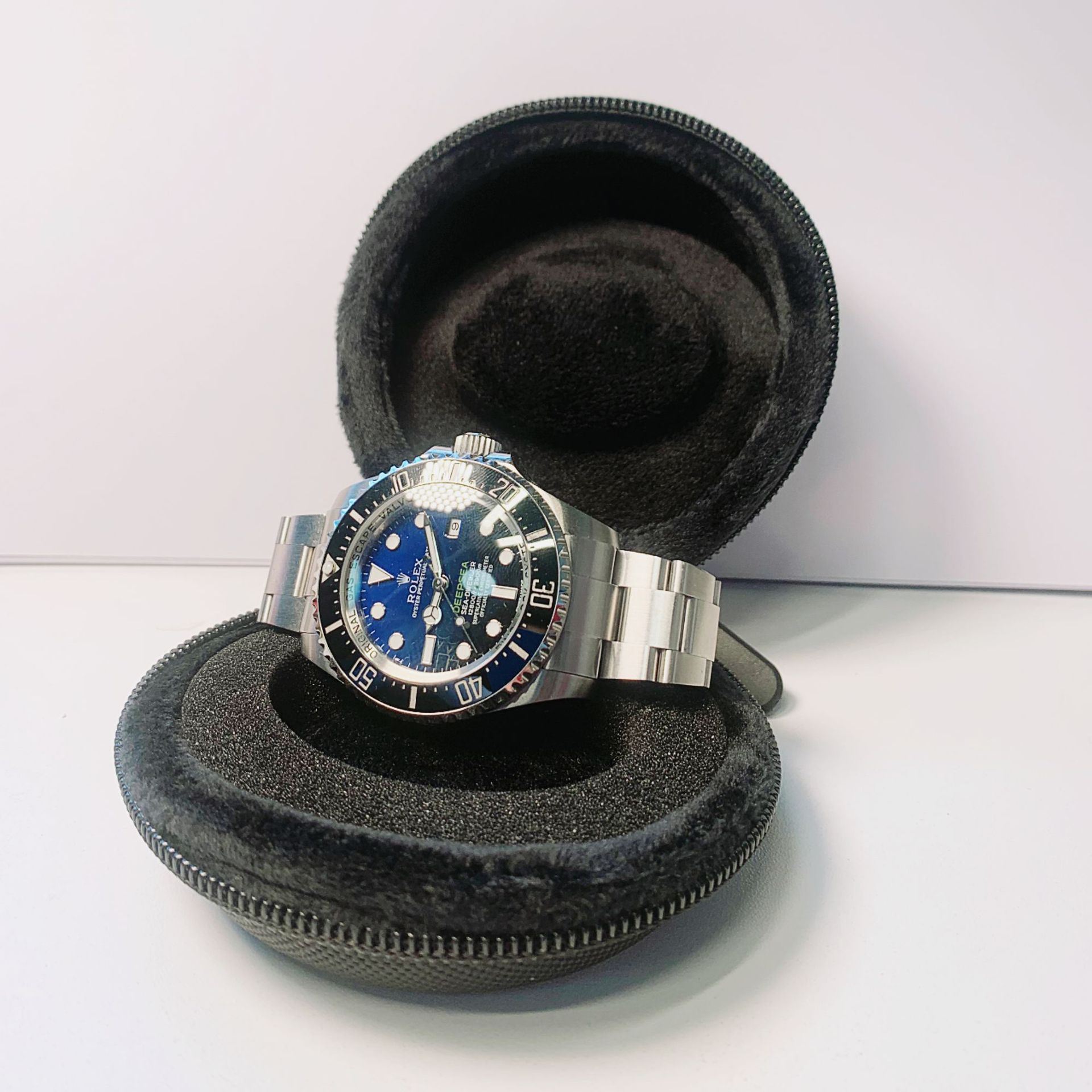 eva watch bag wrist strap watch storage bag portable eva shockproof storage box mechanical watch bag in stock