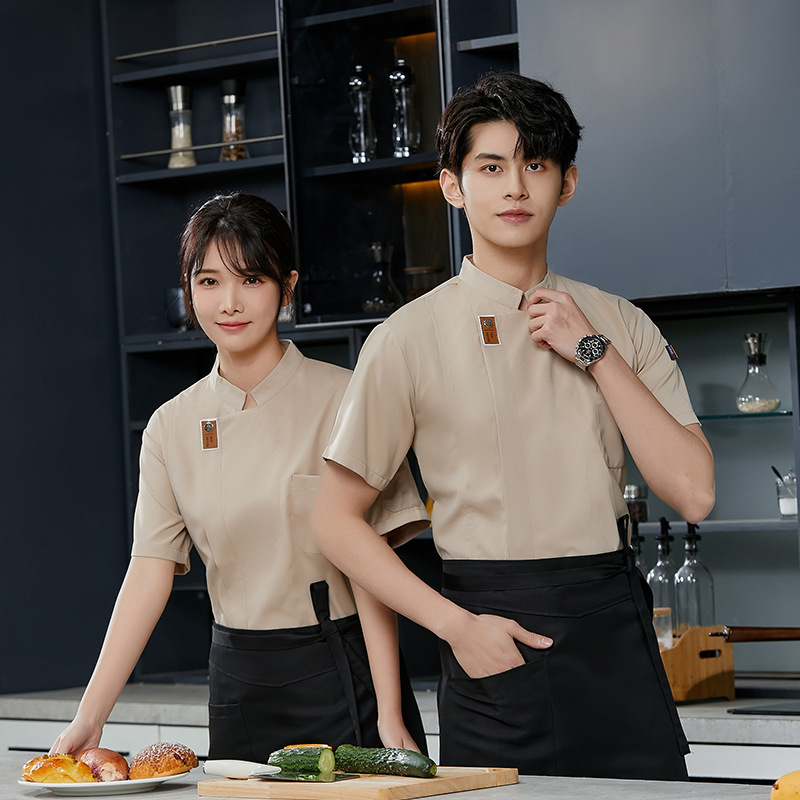 Летняя водонепроницаемая одежда шеф-повара на заказ для гостиничного и ресторанного бизнеса, кухонная одежда для выпечки тортов