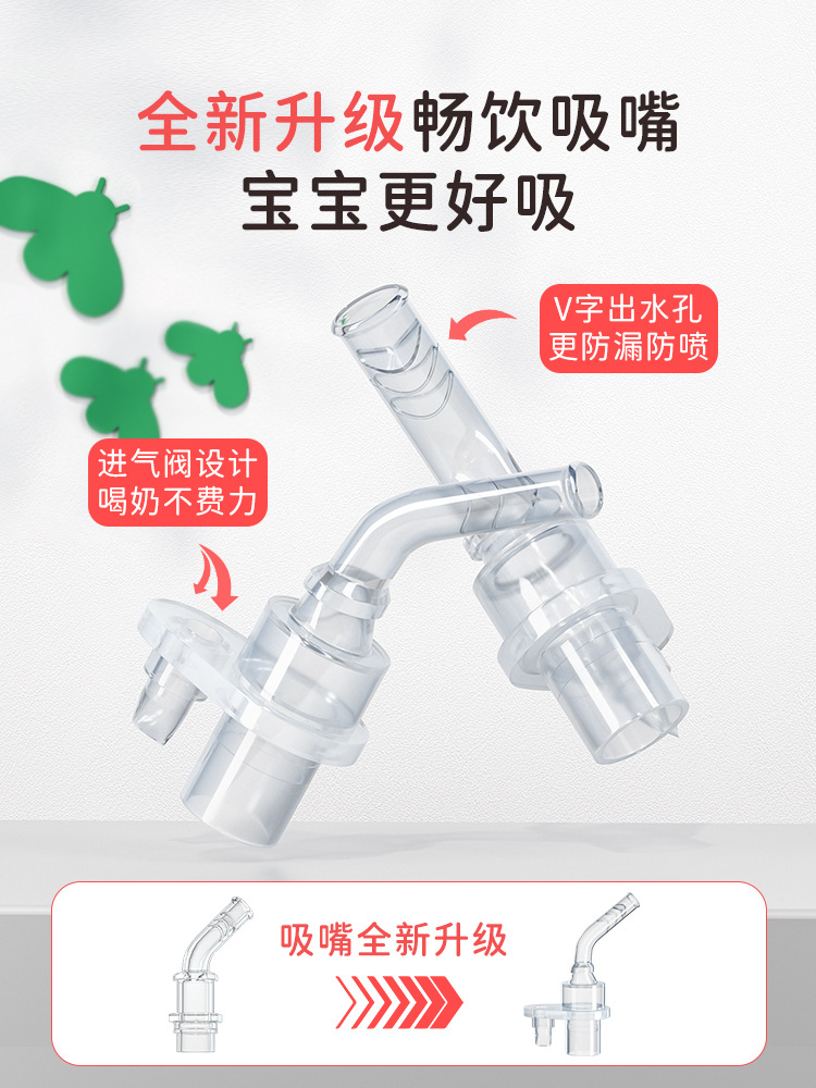 Ppsu Big Baby Learning Drinking Cup Sippy Cup Kidsren's Milk Cup over One Year Old Bottle 2-3 Years Old Two Anti-Ling Star