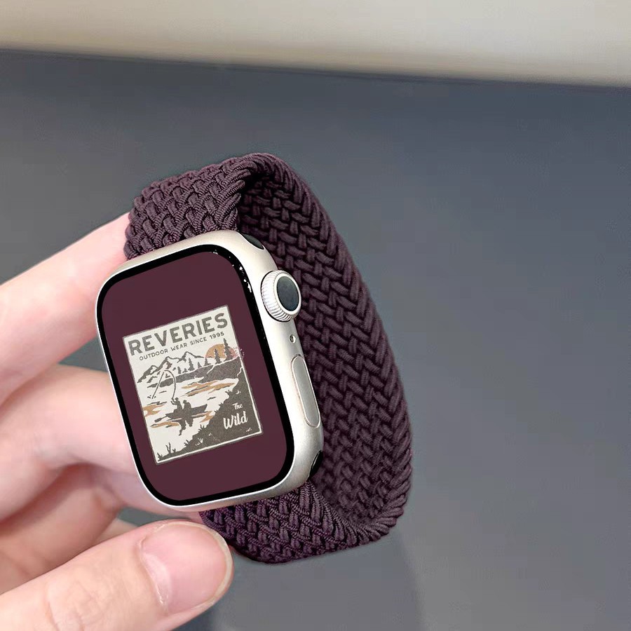 Suitable for Iwatchs9876543 Apple 38/40/41/42S (10)Mm Single-Turn Braided Elastic Strap