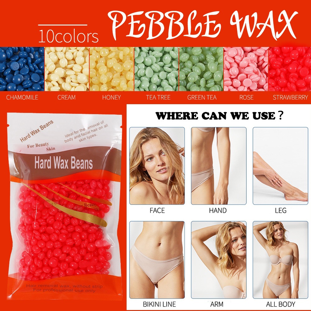 Hair removal wax hair solid hair removal cream whole body available paper-free hair removal wax hard wax bean cross-border supply 50g