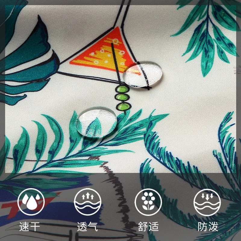 Beach Pants for Men in Hot Springs, Quick-Drying, Loose, Large Size, Men's Five-Point Short Swimming Trunks, Seaside Beach Vacation