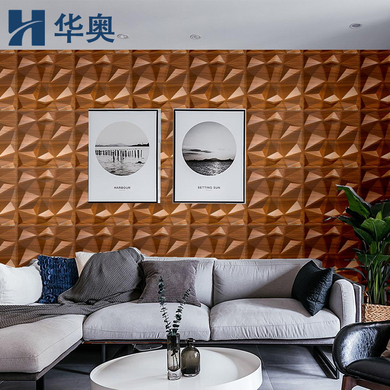 Фабричные 3D стерео стеновые панели ПВХ яркие декоративные водонепроницаемые панели