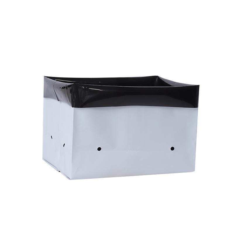 Factory Direct Sales Thickeneded Pe Black and White Planting Bag Soilless Cultivation Fruit and Vegetable Seedling Bag Black and White Film Planting Bag