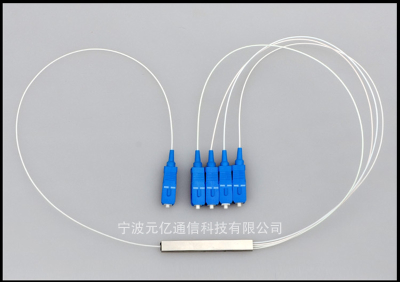 PLC miniature splitter 1 minute 4SC/UPC one to four mini tube type bare fiber optical distributor splitter