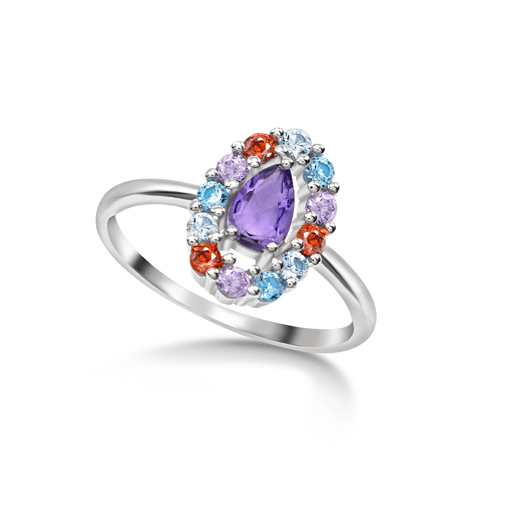 Новое кольцо с позолотой из циркона Кросс-бордерная электронная коммерция Дизайн продукта кольца для мужчин и женщин в Европе и Америке