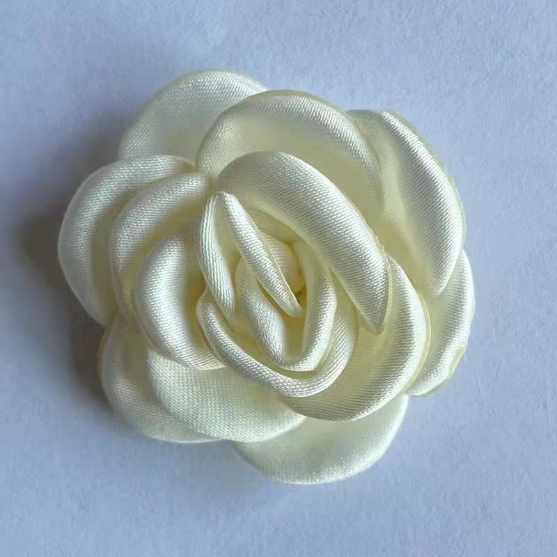 6cm 15 Pieces of Burnt Edge Rose Camellia Burnt Pieces diy Hair Accessories Corsage Mobile Phone Case Shoes Flower Clothing Accessories