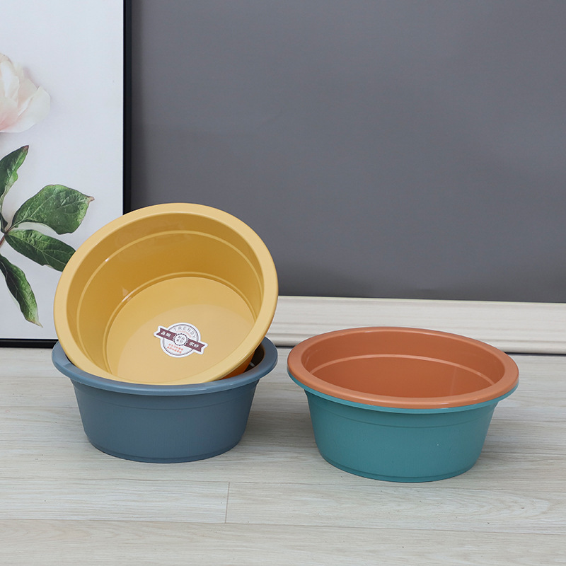 Thickened 30cm plastic washbasin household washbasin advertising basin student dormitory vegetable basin laundry basin foot basin batch