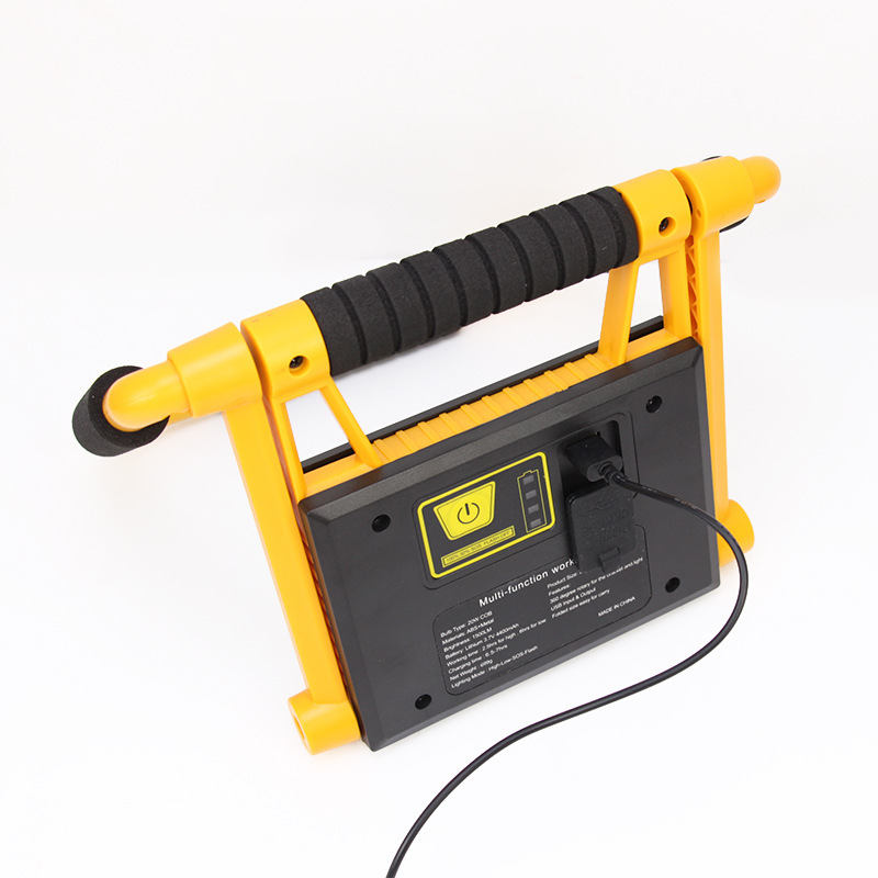 20W Foldable 360-Degree Cob Work Light with Integrated Charging and Discharging, Portable Outdoor Lithium Battery for Camping