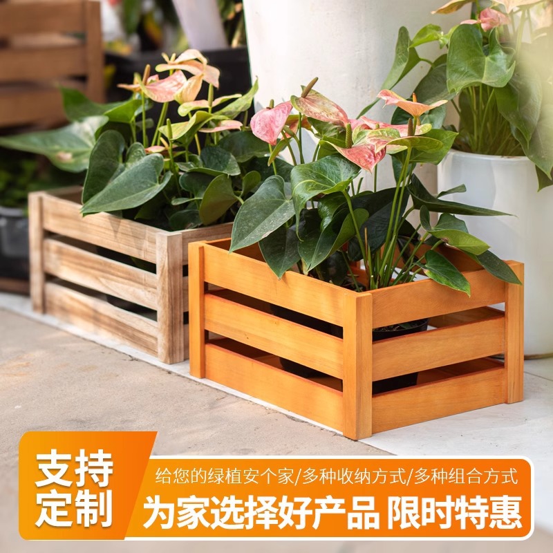 Деревянная коробка для хранения с подставкой для фруктов и игрушек