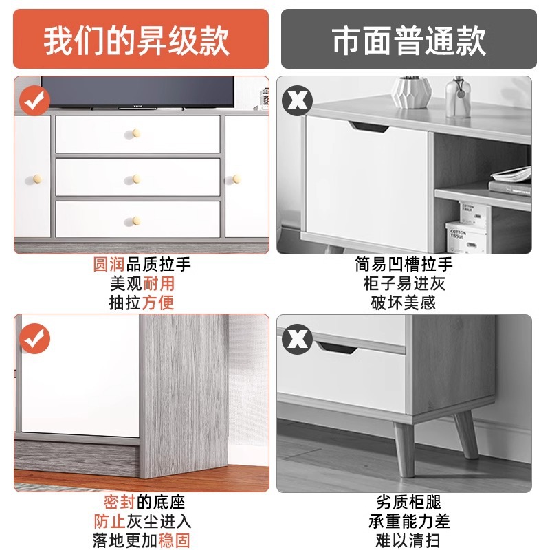 Tall Tv Cabinet Bedroom Storage Modern Simple Small Apartment Floor-Standing Simple Living Room Home Tv Cabinet