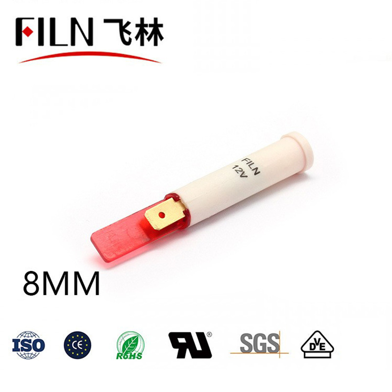 8мм пластиковый индикатор LED 12V220V для кухонного оборудования (FL1P-8QJ-1)