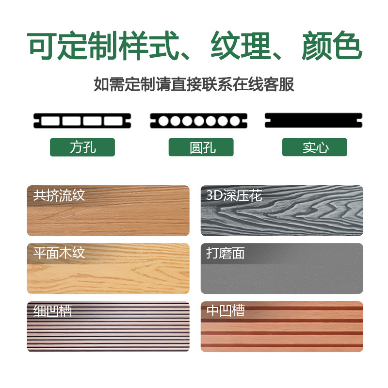 Outdoor Plastic Wood Flooring Small Terrace Garden Wood Grain Floor Plastic Wood Flooring Outdoor Courtyard Self-Laying Anti-Corrosion Wood Plastic Board