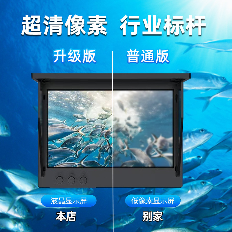 2024 Fish Finder Underwater Visual Hd Camera Underwater Temperature Sensing Deep Night Vision Probe Fish Watching Fishing Handy Gadget