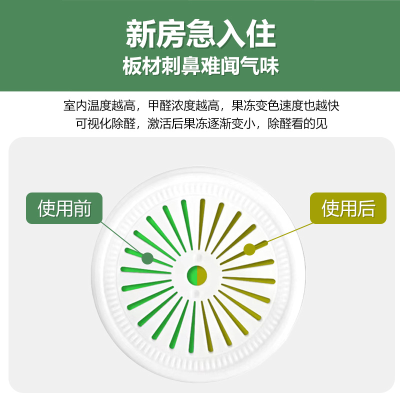 Youjia Yuan 80 ㎡ -120 ㎡ [8 Cans + 8 Cans + 2 Tests] Deodorizing and Formaldehyde-Removing Jelly to Quickly Remove Formaldehyde Hn-