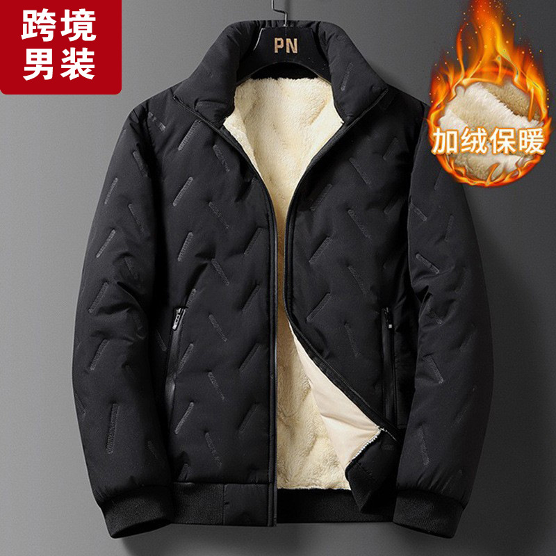 Мужская толстая куртка 2025 года больших размеров, длинная утепленная куртка из хлопка с флисовой подкладкой, утолщенная, очень большая, теплая