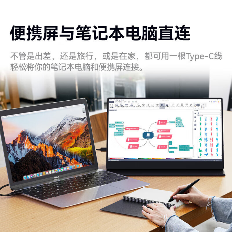 Portable Display 14inch / 15.6inch Ultra-Clear 4K Secondary Screen E-Sports High Brush 144Hz Touch Office Expansion Screen