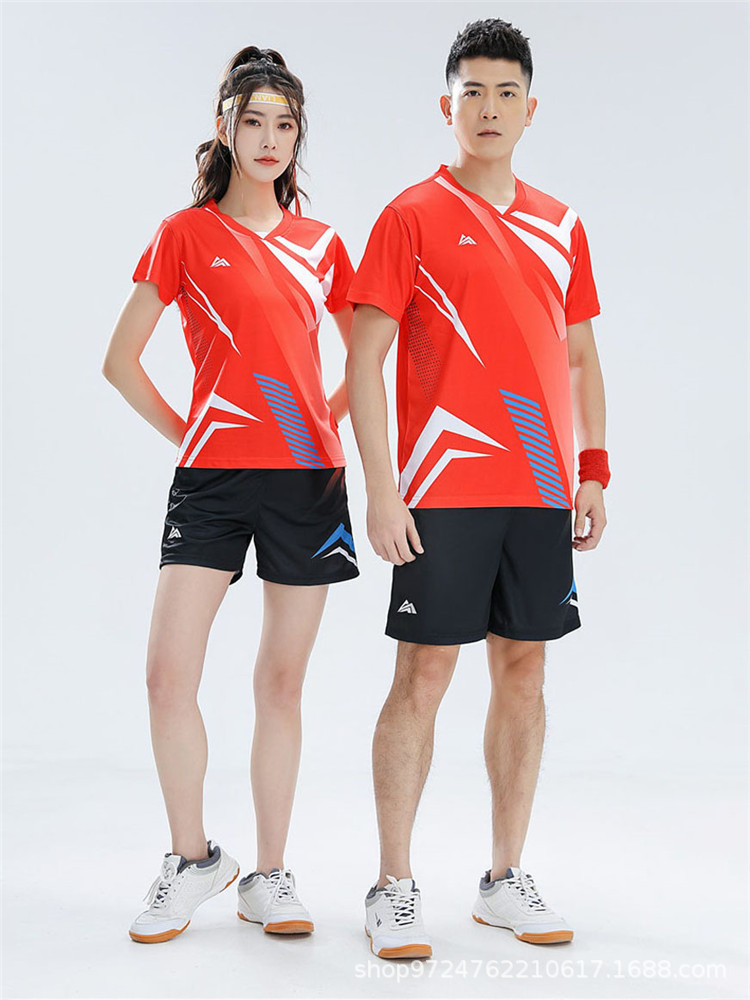 New Short-sleeved volleyball suit men's and women's summer quick-drying team uniform breathable collarless volleyball suit for competition printing
