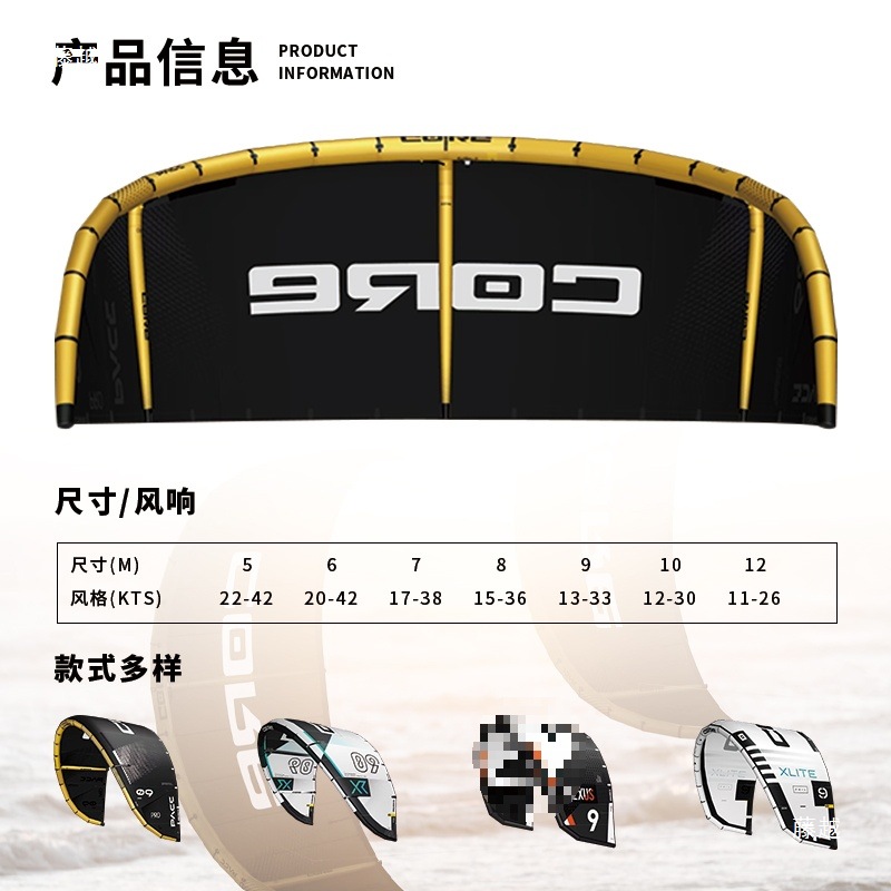 Inflatable Kite Paraglider Stand-Up Paddleboard Surfboard Kite Water Racing Board Double Air Bag Thickeneded Wind Wing