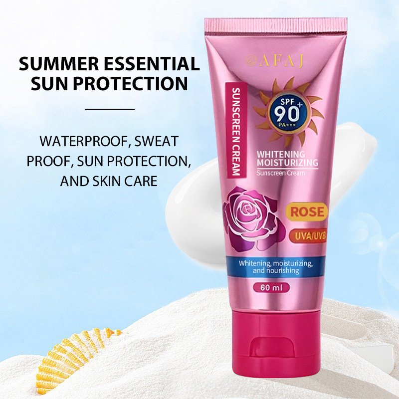 Cross-Border Afaj (Rose) Sunscreen Multi-Effect Repair Isolation Bb Cream Manufacturer Direct Sales Moisturizing Oil Control Concealer