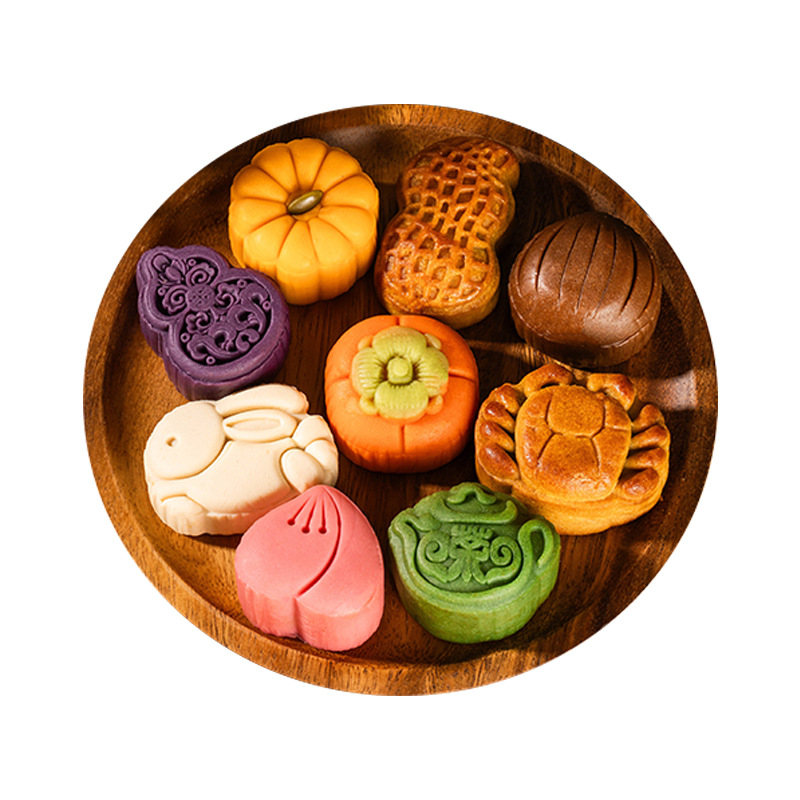 Mid-Autumn Festival New Chinese Pastry Palace Custard Flowing Dessert Table Afternoon Tea Bulk Gift Wholesale Group Purchase