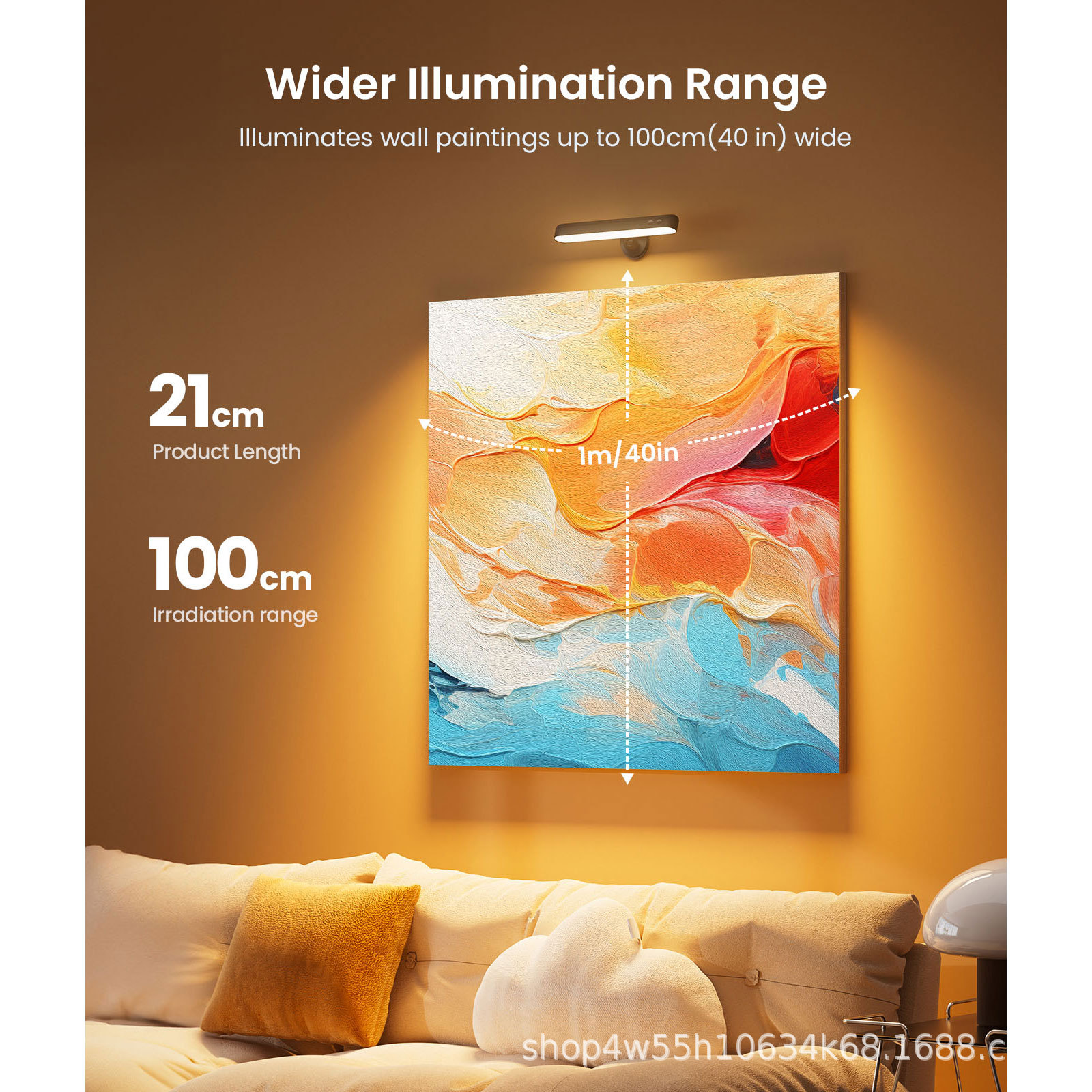 6000mAh large capacity charging magnetic wall lamp RGBWW18 color remote control dimming 360 degree rotation 3 color temperature adjustment