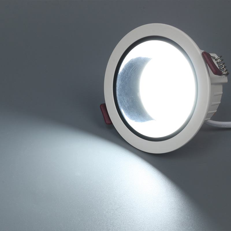 Led Recessed Downlight 5W Commercial and Household Lighting Bedroom Living Room Corridor Ceiling Light High Brightness Aluminum Material Custom Wholesale