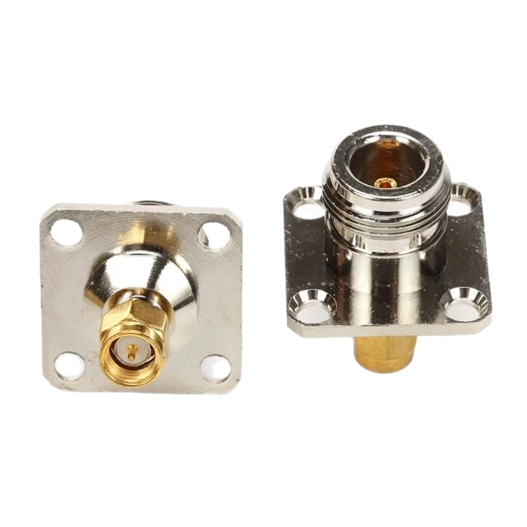 Factory Direct Supply of All-Copper Nickel-Plated N-Sma-Kjf with 25X25 Flange N Female to Sma Male with Large Quantity Discount