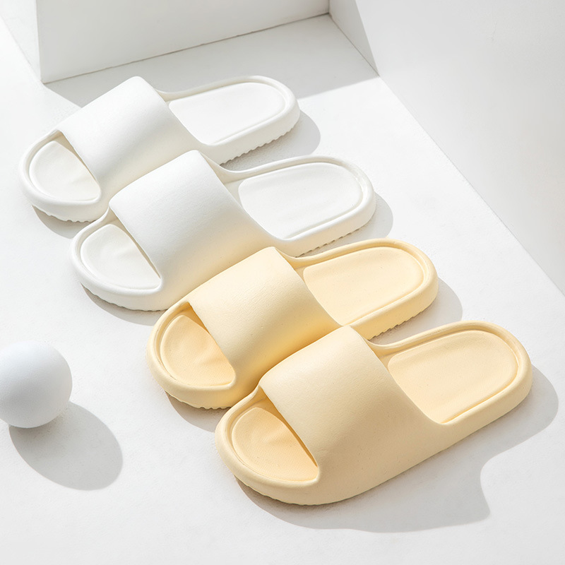 Тапочки с толстой подошвой для женщин, летние, легкие, для дома, простые сандалии для мужчин