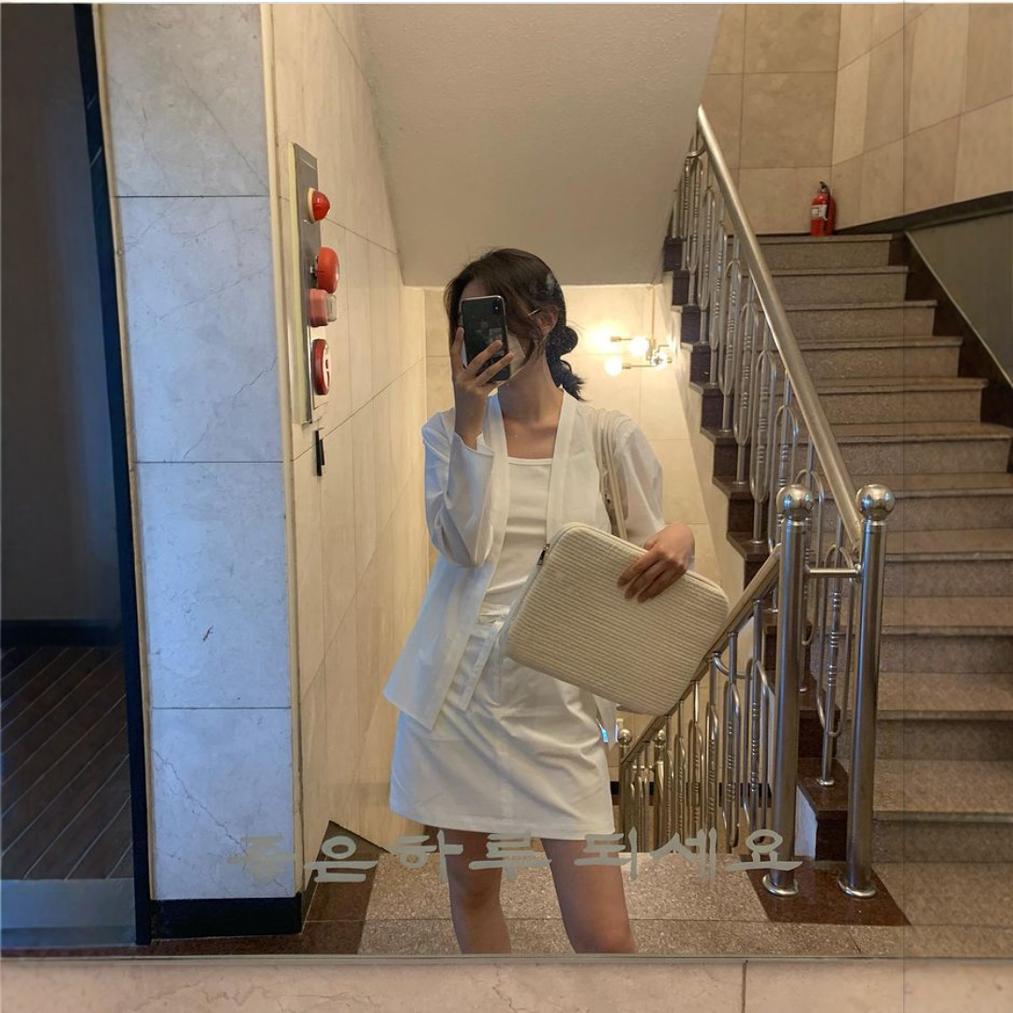 Korean Lightweight Ins-Style iPad Tablet Storage Polyester Soft Girl Fashion Simple Laptop Sleeve Bag