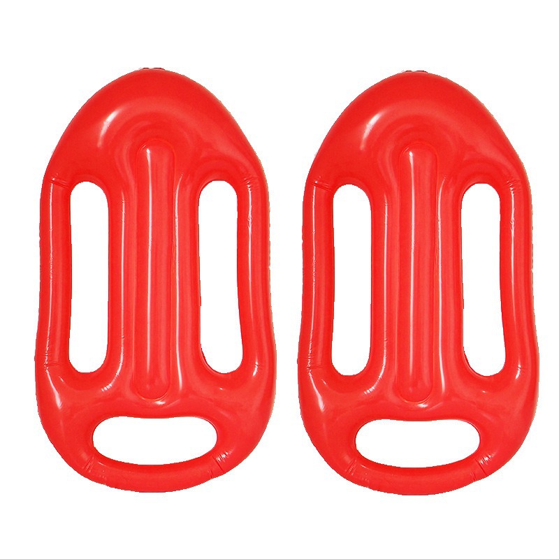 Beach Lifeguard Inflatable Floating Board Children's Practice Swimming Surfboard Red Inflatable Floating Board Inflatable Toy