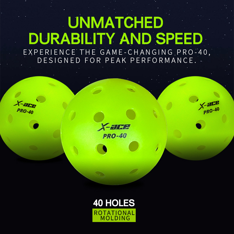 Ama Spot Pickleball Pro40 Hole Ball Pickleballs Hole Ball 74mm One-Piece Rotational Molding
