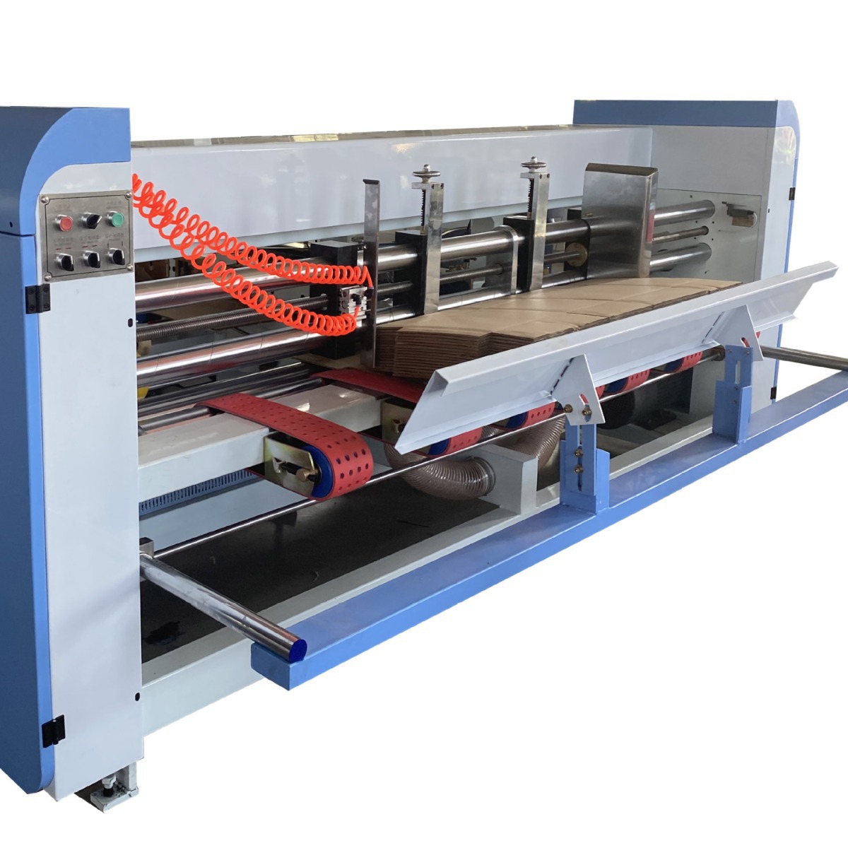 Adhesive Nail All-In-One Machine, Fully Automatic Corrugated Cardboard Ink Printing, Sticky Box Nailing Equipment, Carton Factory Machinery Equipment