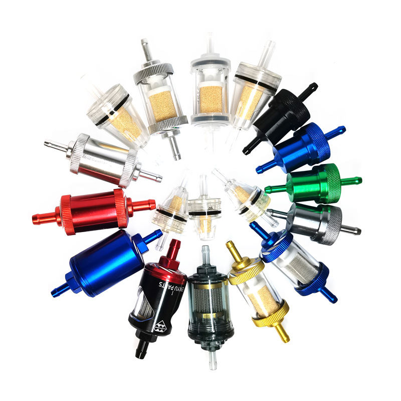 Motorcycle gasoline fuel filter copper core sintered filter cartridge carburetor oil Cup permeable steel core filter 6mm