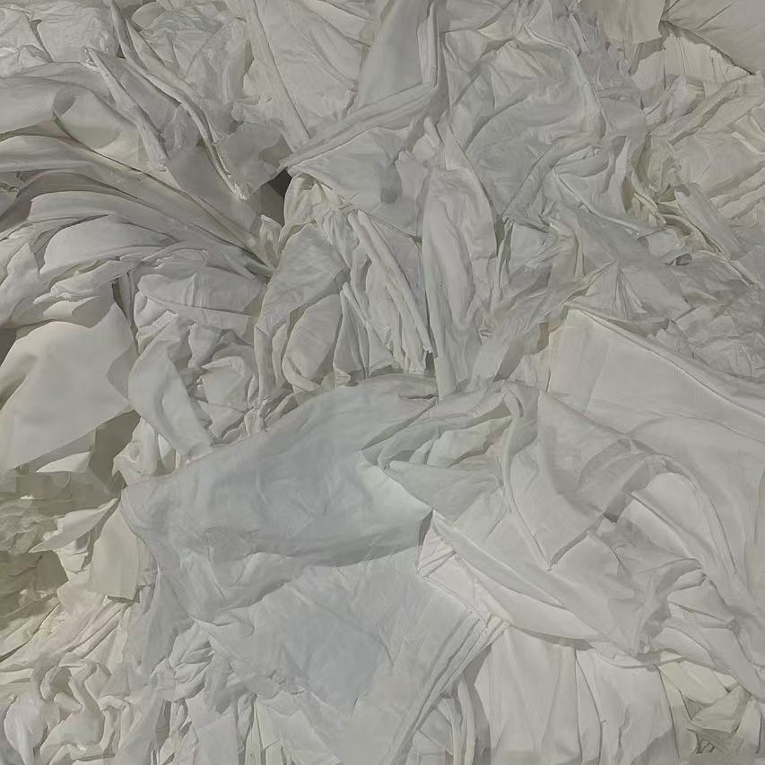 Large White Industrial Wiping Cloth, Industrial Rag, Irregularly Cut, Absorbs Water and Oil, Does Not Shed Lint