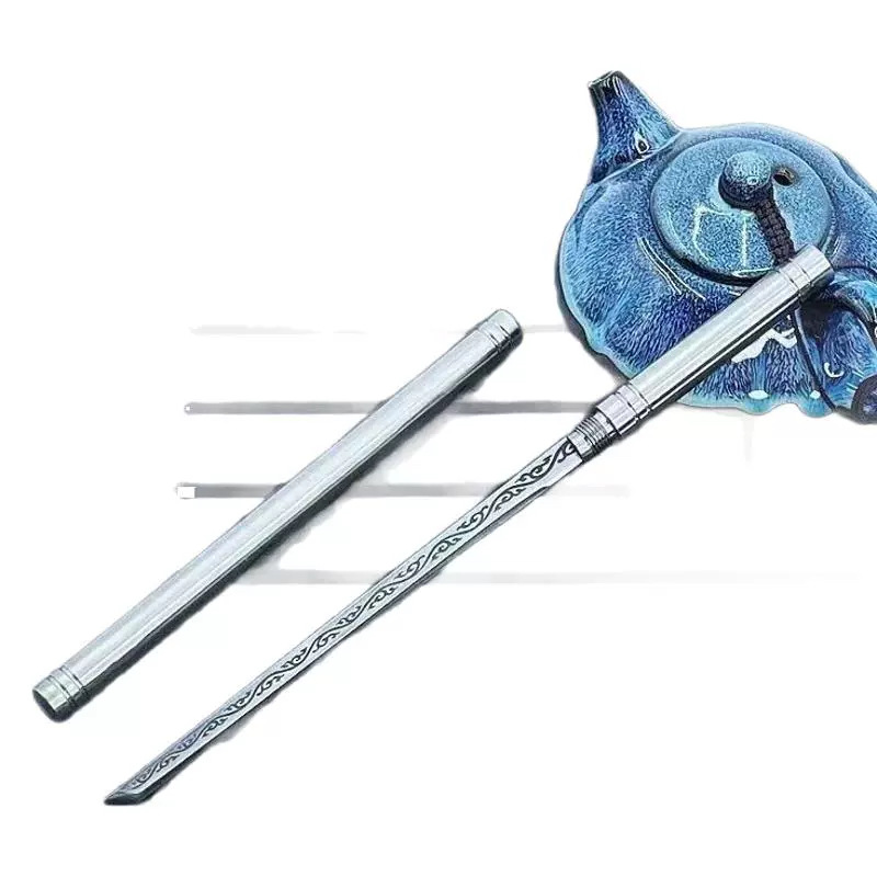 Longquan forging stick knife mini all stainless steel manganese steel integrated multi-function knife overlord stick knife