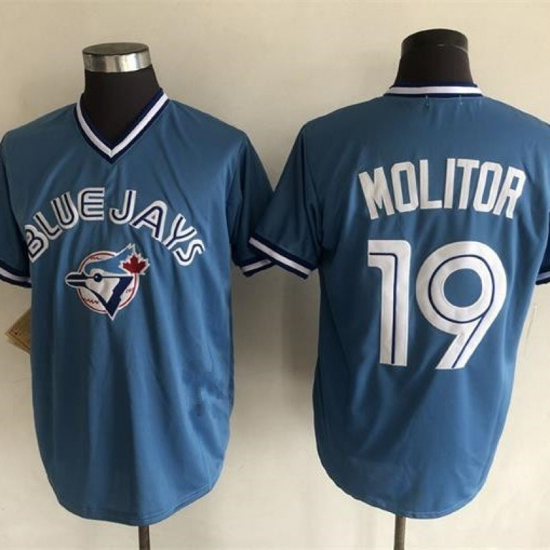 Retro Baseball Jersey Toronto Blue Jays Toronto Blue Jays Jersey Embroidered Baseball Suit