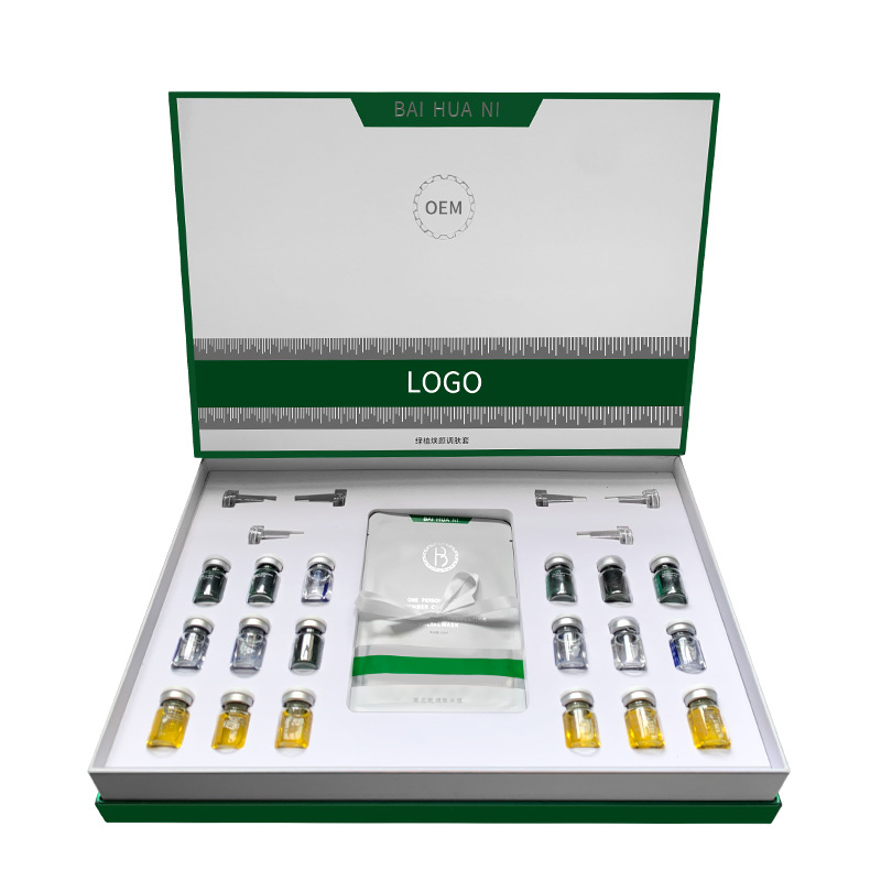 Directly Supplied from the Source to Firming Small Green Film Sponge Microneedle Kit, Rejuvenating Seaweed Silicon Needle, Acne Removal, Acne Bone Needle Repair