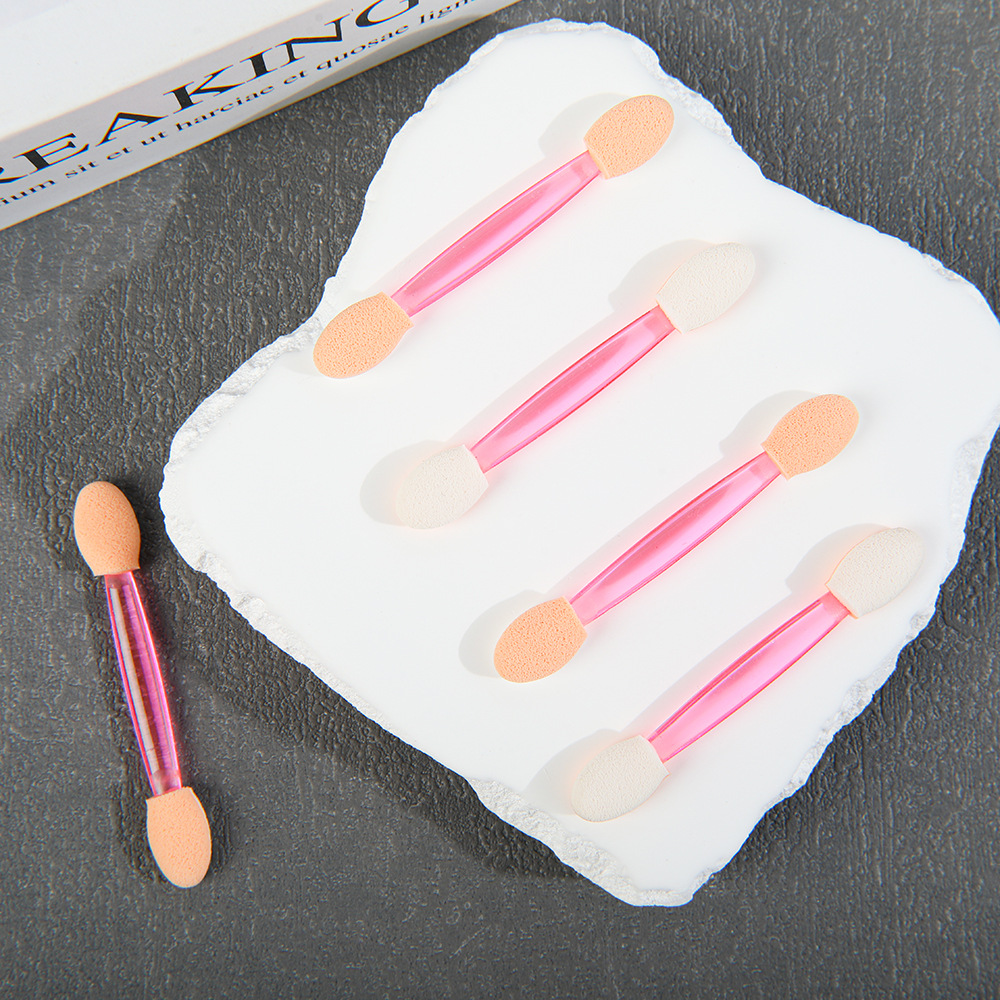 Small Eye Shadow Stick Mini Double-Ended Latex Sponge Eye Shadow Brush One-Touch Molding Manicure Brush Beauty Appliances Wholesale