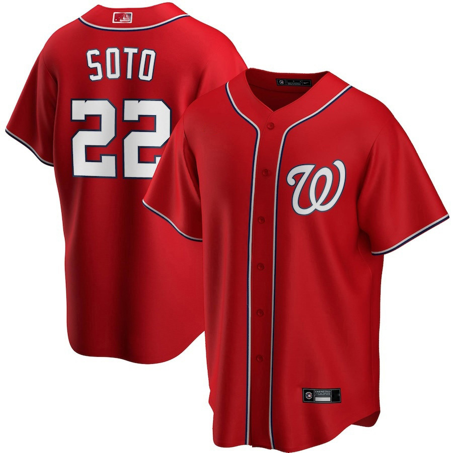 European and American Cross-Border Professional Baseball Uniforms, Softball Uniforms, American Game Baseball Shirts Customized Washington Nationals
